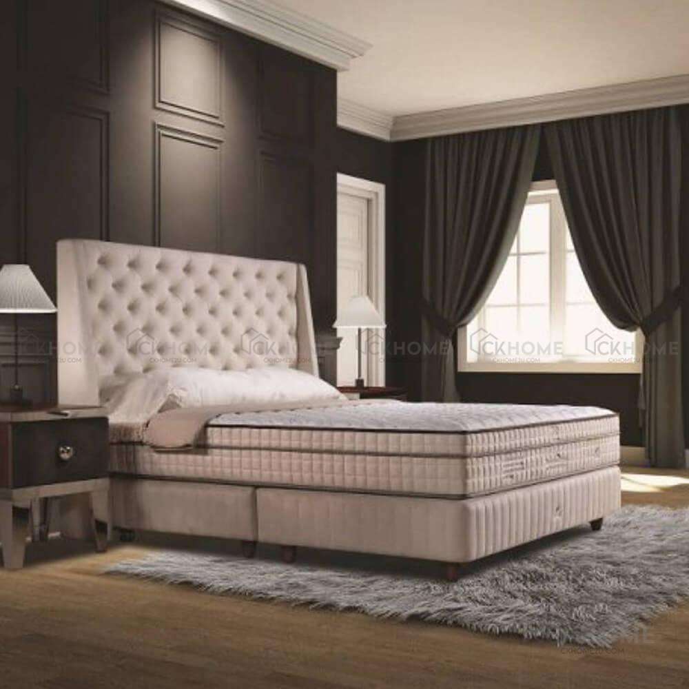 Getha Diamond Square V Wing Headboard + Divan
