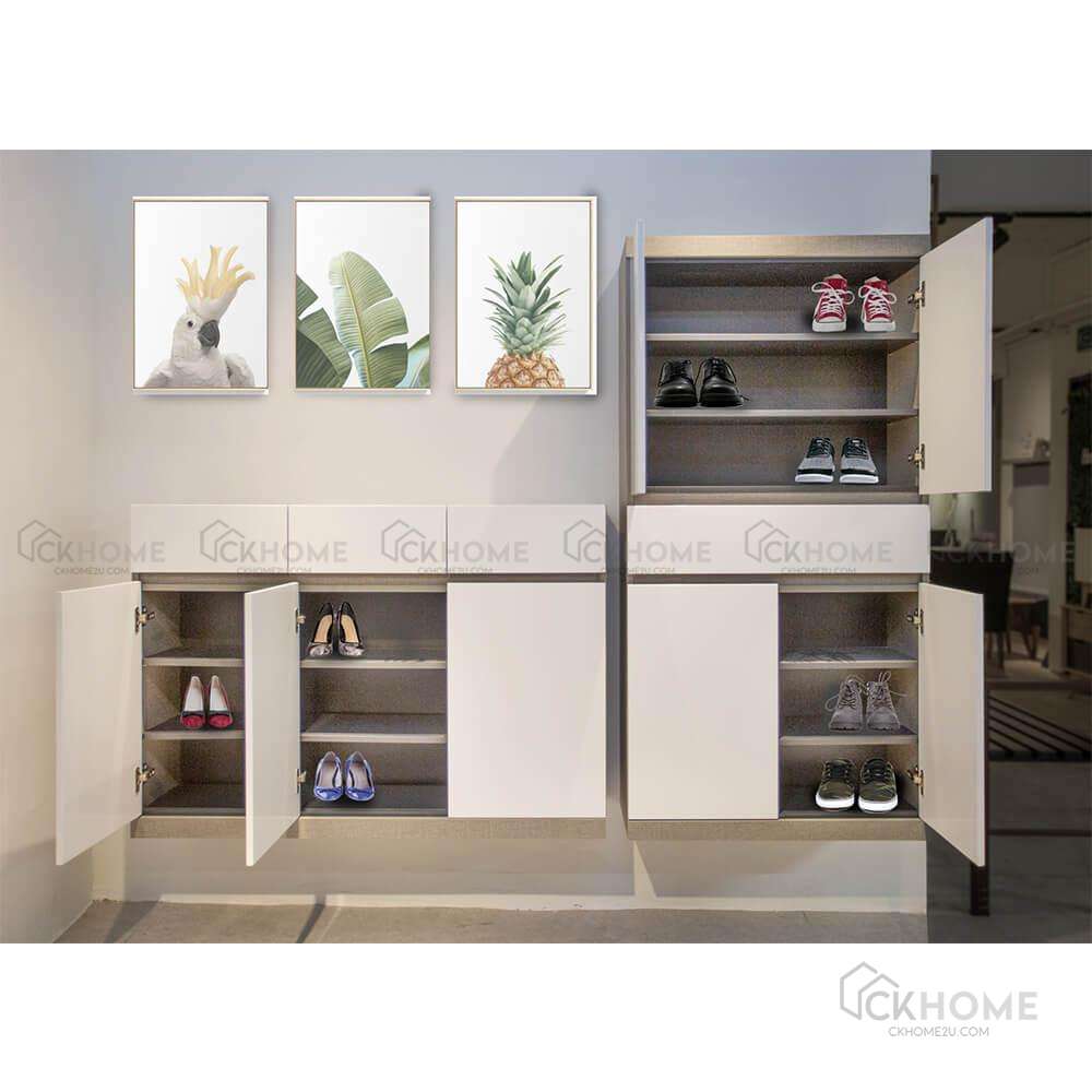 Havanna Series Wall Mounted High Gloss Shoes Cabinet 137 138