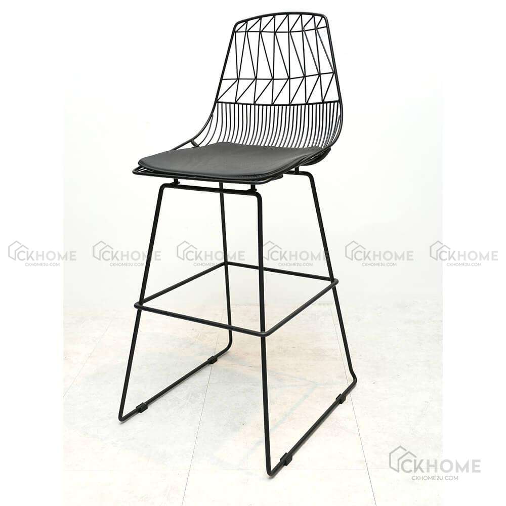 Xavier Metallic Netting Bar Chair 