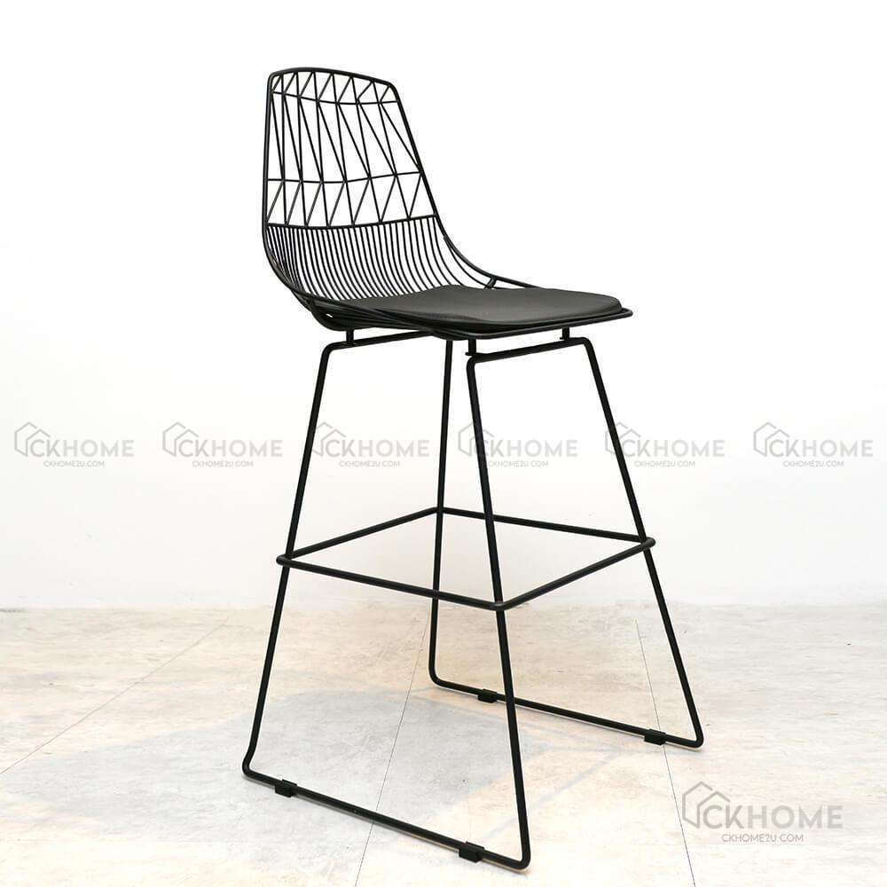 Xavier Metallic Netting Bar Chair 