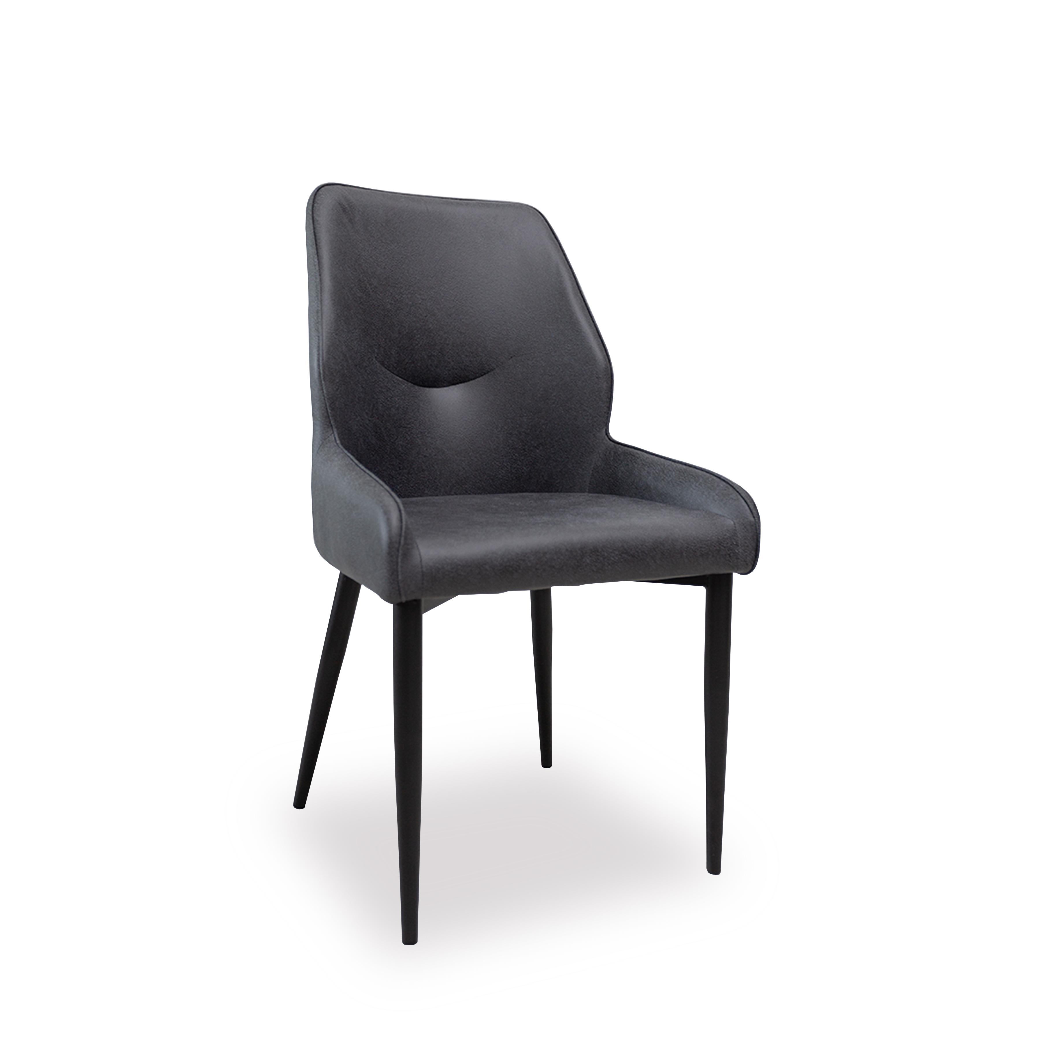 Jagger Grey Leatheraire Dining Chair (2units)