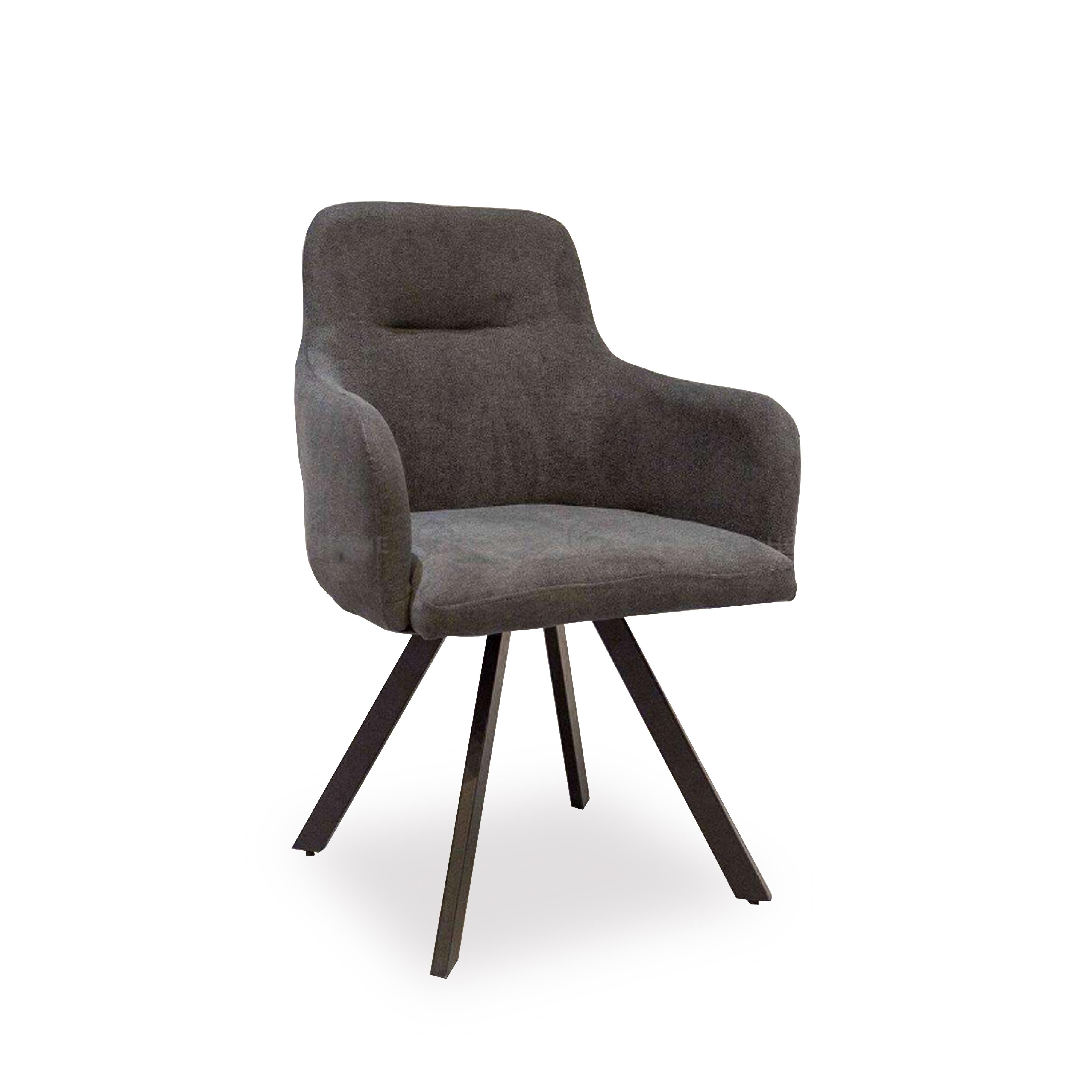 Lanky Fabric Dining Chair 028 Dark Grey (2units)