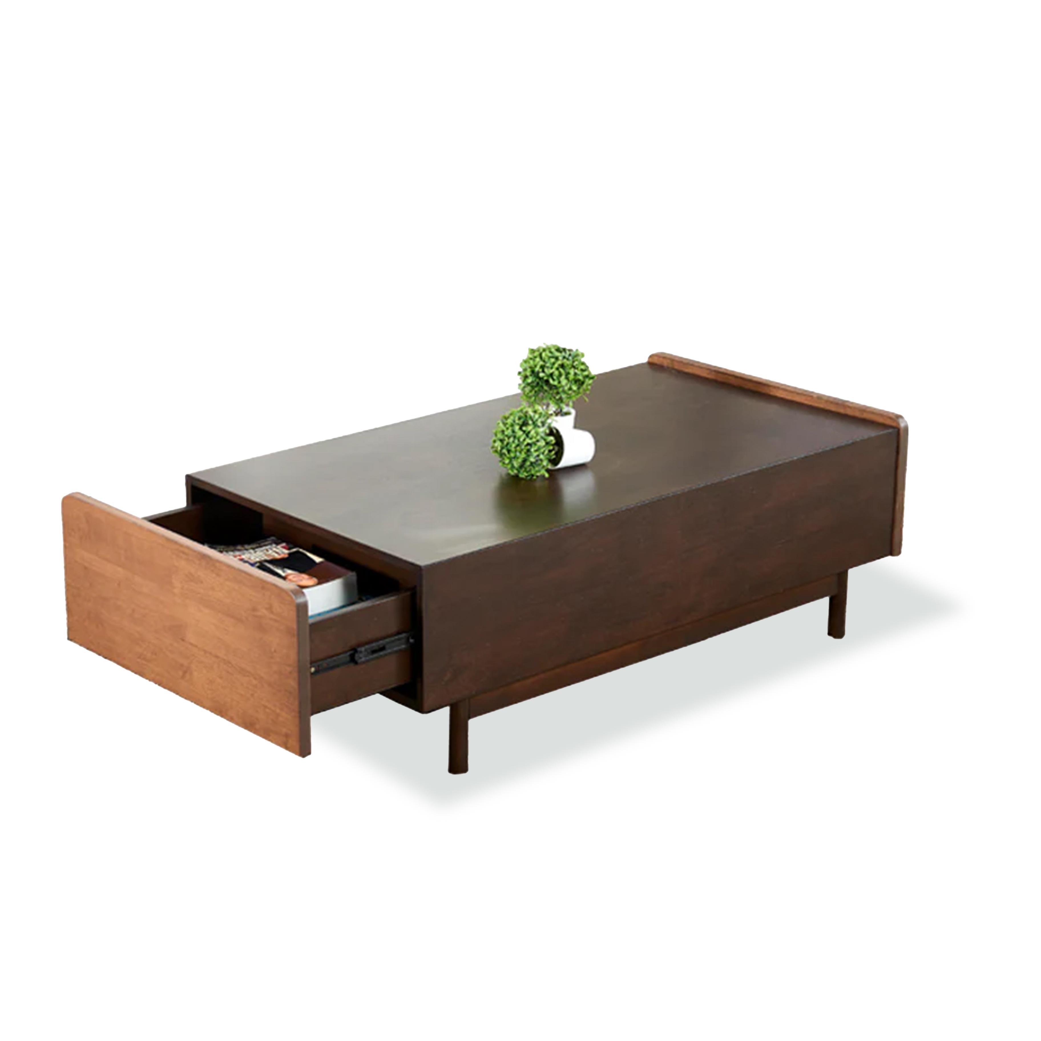 Molly Solid Rubber Wood Coffee Table