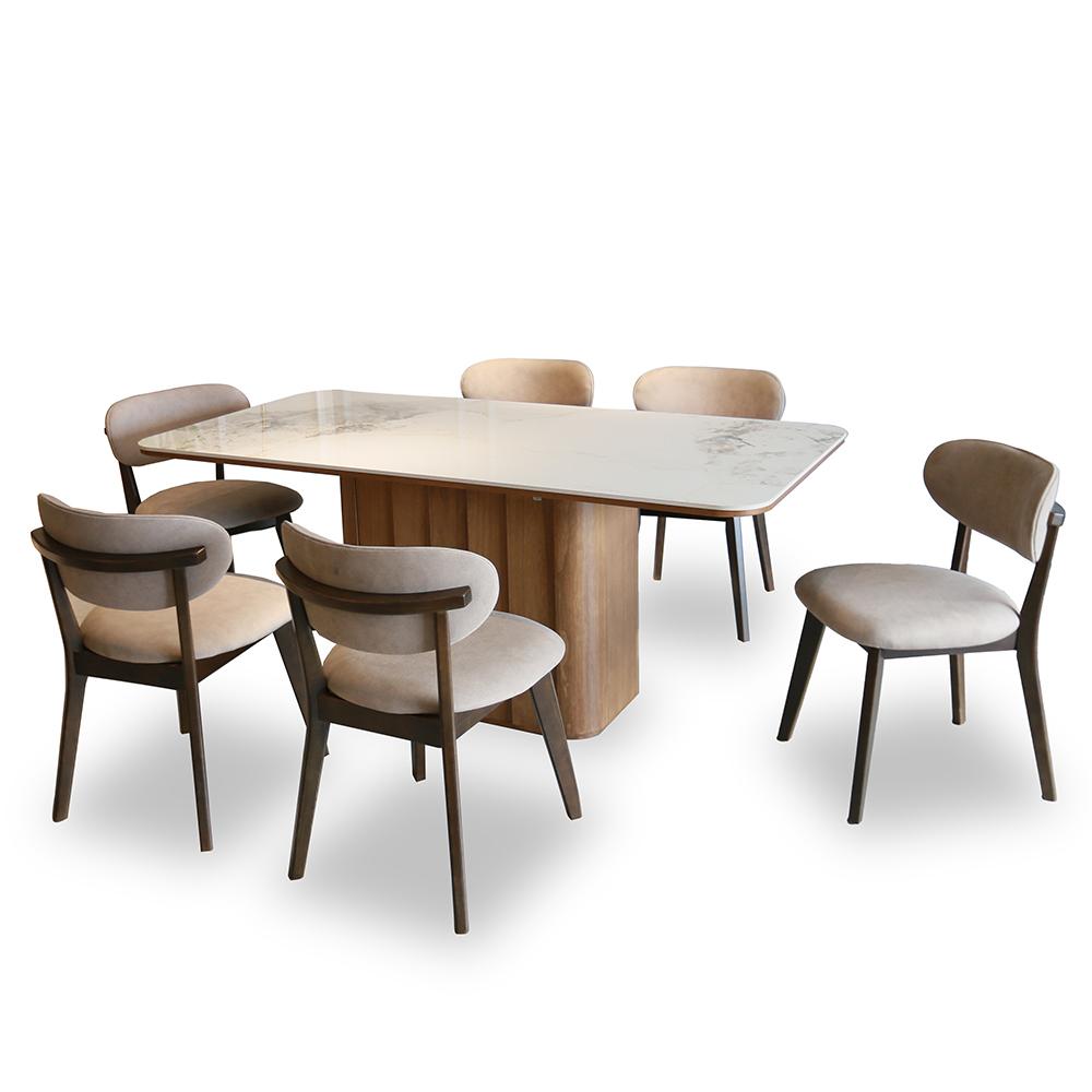 Sereno Sintered Stone Dining Set 1+6