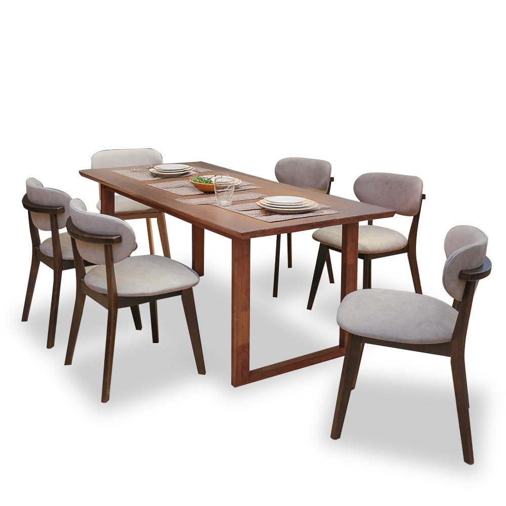 TSUNO Dining Set 1+6 (180cm)