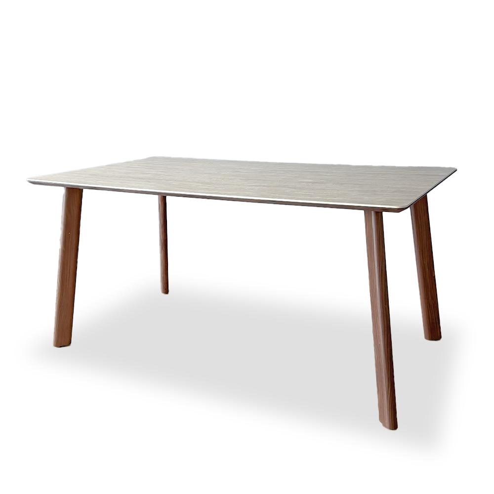 Verona Sintered Stone 140cm Dining Table - Matte Light Brown Top