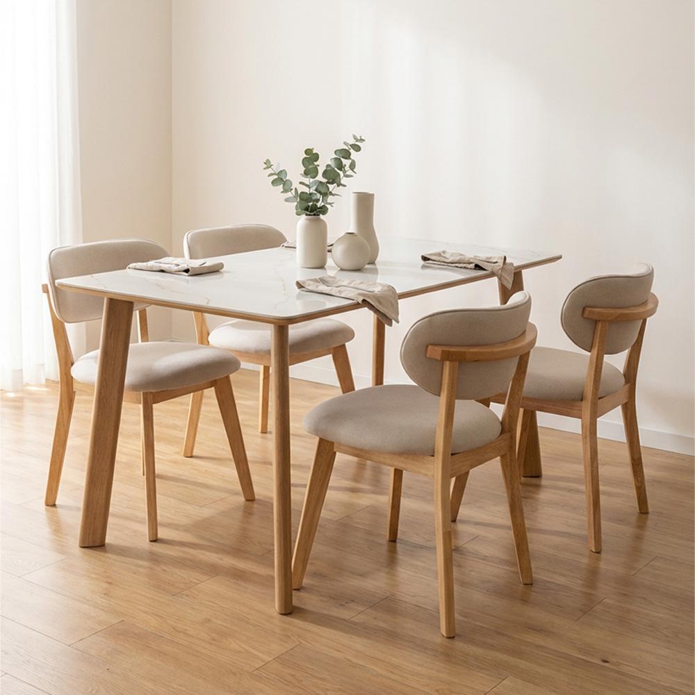 Verona I Sintered Stone 140cm Dining Set 1+4 