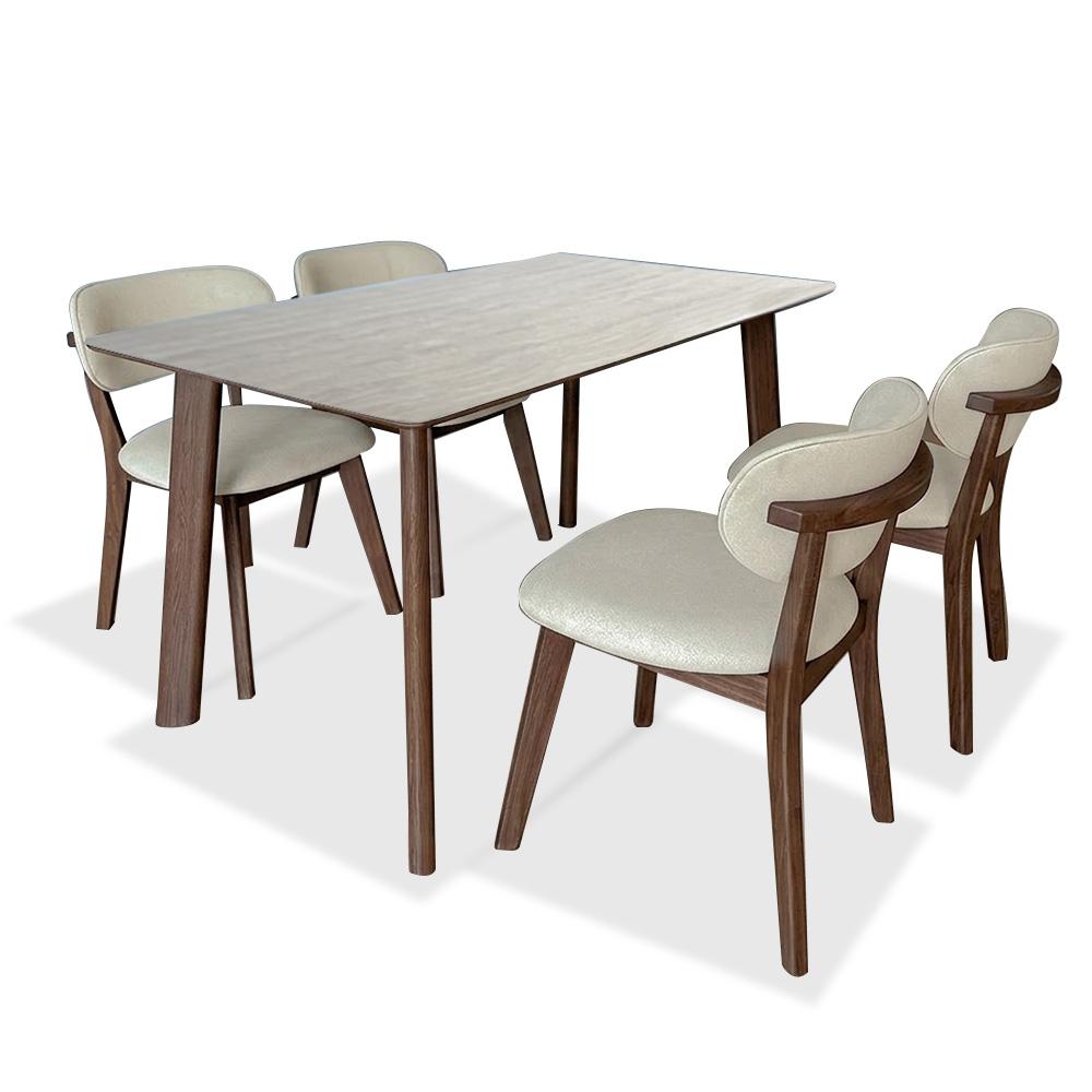 Verona I Sintered Stone 140cm Dining Set 1+4