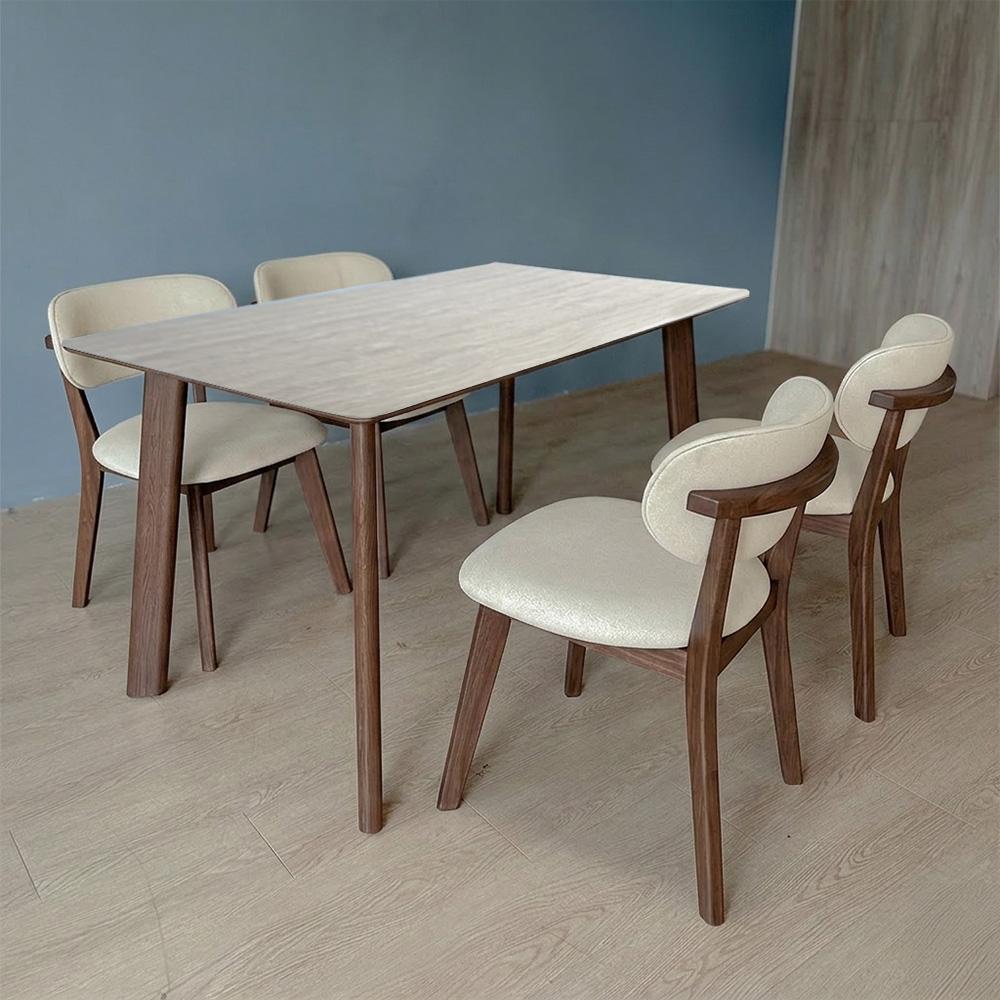 Verona I Sintered Stone 140cm Dining Set 1+4