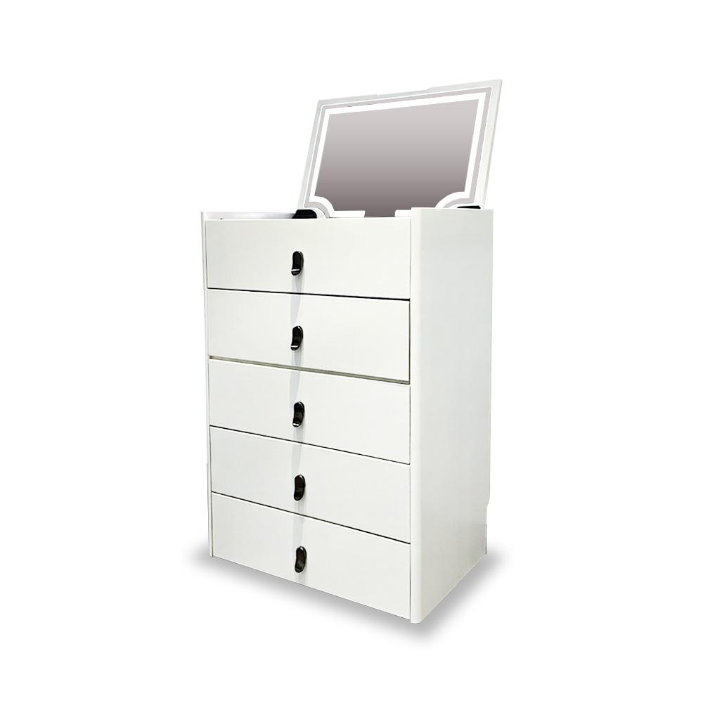 Dresco Chest Drawer with LED Make-Up Mirror