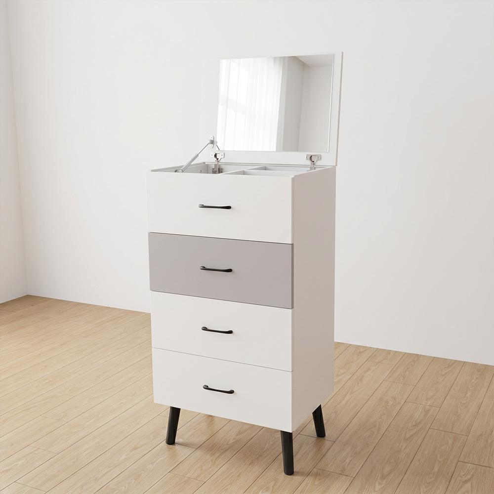 Aria Modern Chest Drawer With Mirror