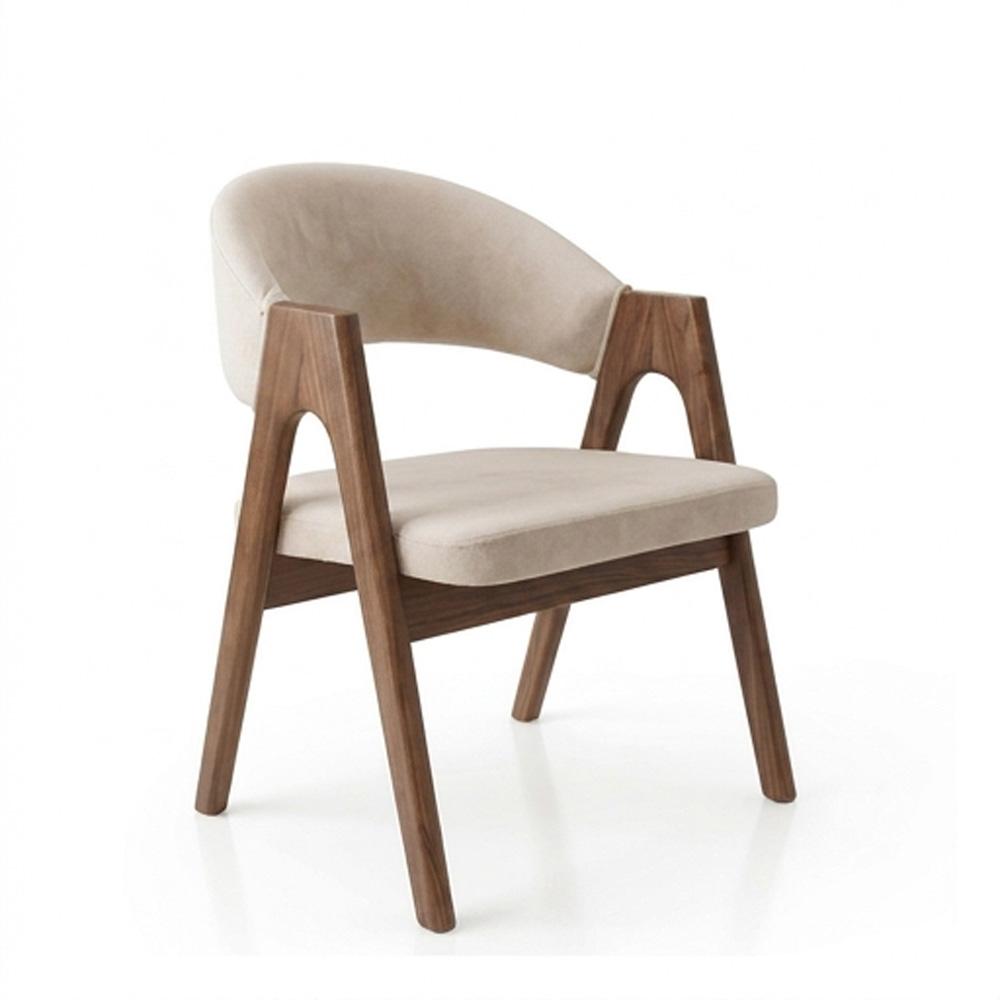 Elysian Wood Dining Chair (2 Units) - Walnut