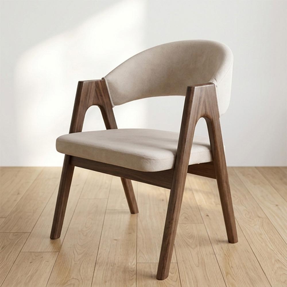 Elysian Wood Dining Chair (2 Units) - Walnut