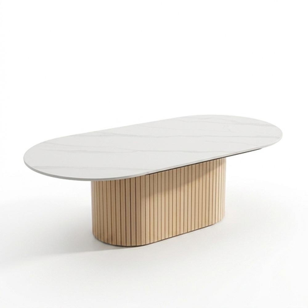 Vittoria Fluted Coffee Table - Natural