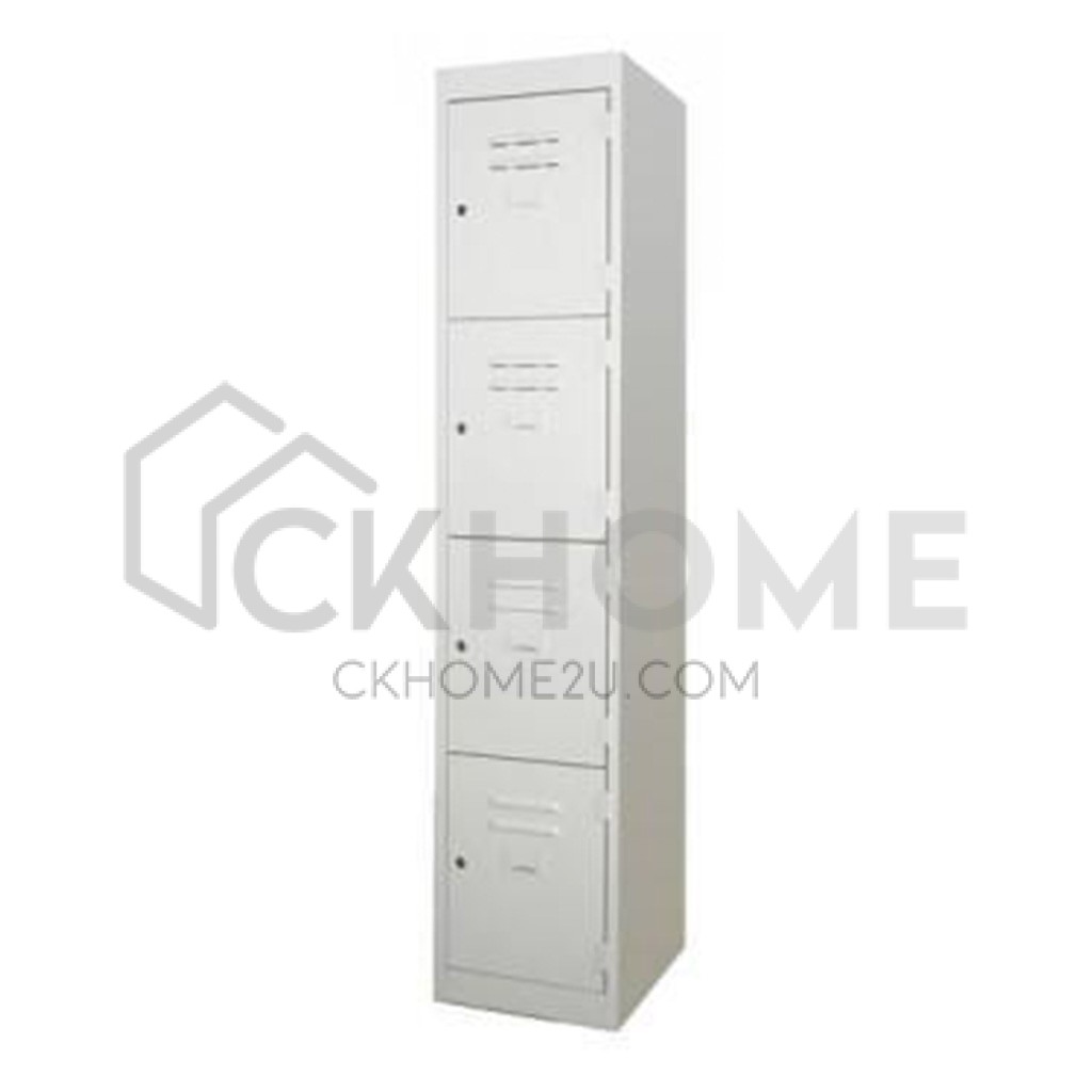 4 compartment metal cabinet