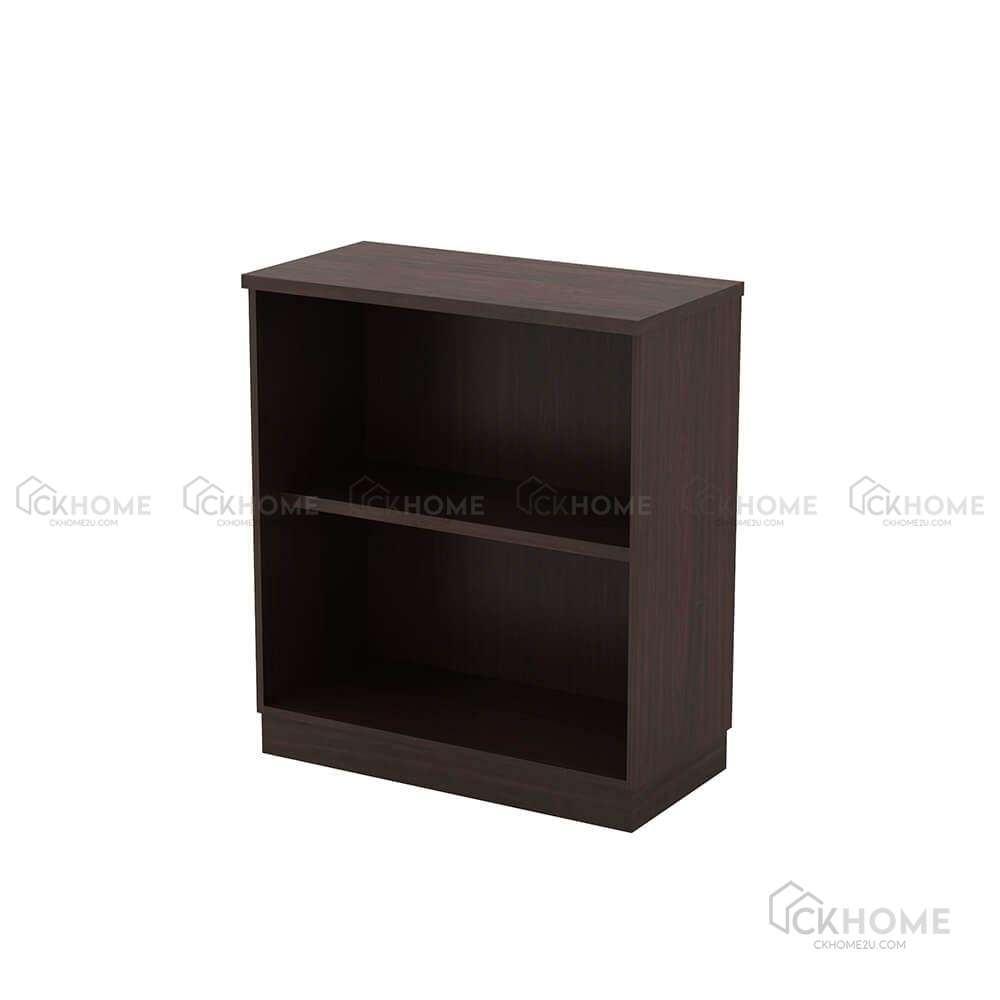 Walnut Open Shelf Cabinet (91cm) 