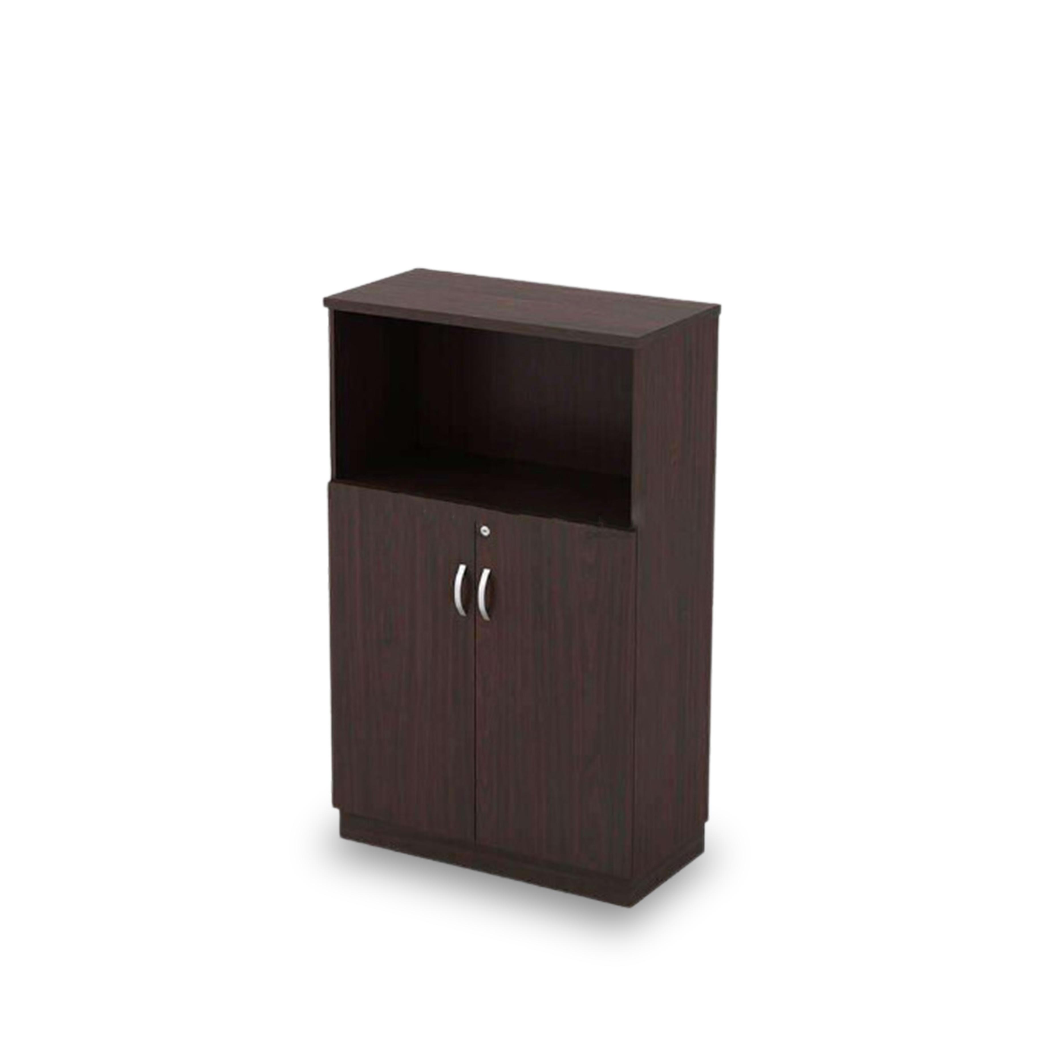 Walnut Semi Swinging Door Cabinet (131 cm) 