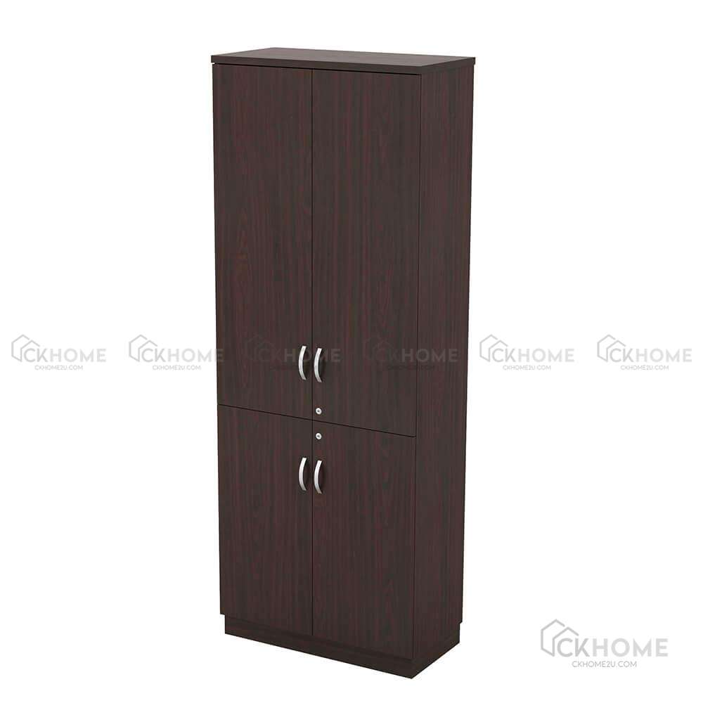 Walnut Swinging Door High Cabinet